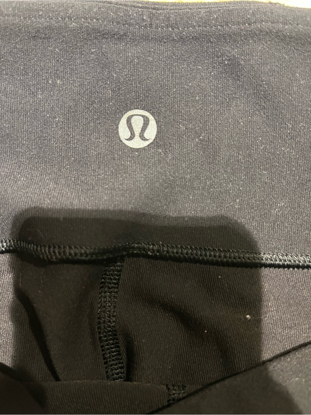 lululemon athletica Black Capris with Striped & Pastel Waistband - Picture 4 of 4